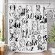 D- Puppy Doodle+12 Metal Hooks - 72"W x 72"L (Pack of 1)