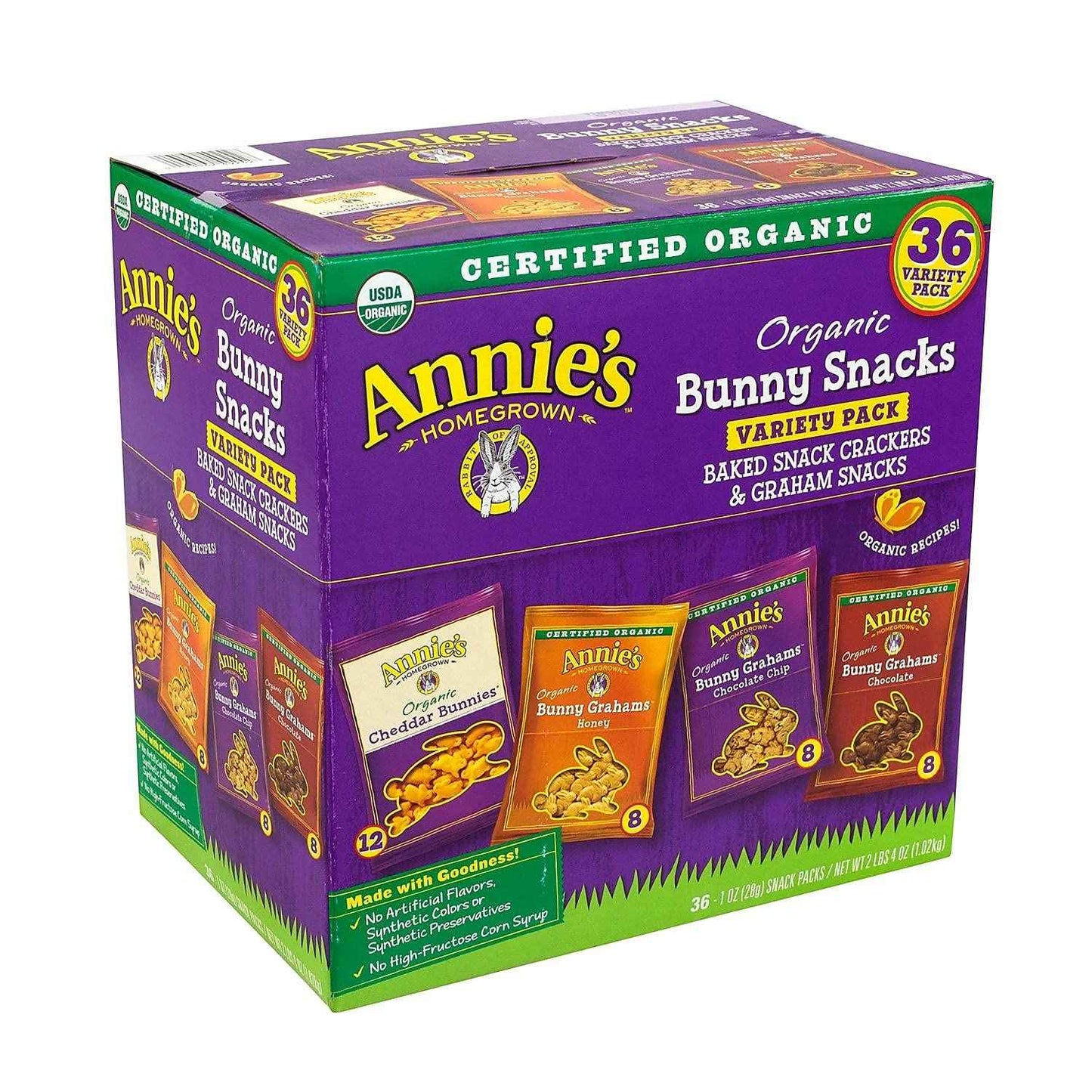 Annie's Organic Bunny Grahams Snacks, Neapolitan, 7.5 oz - Easter Day