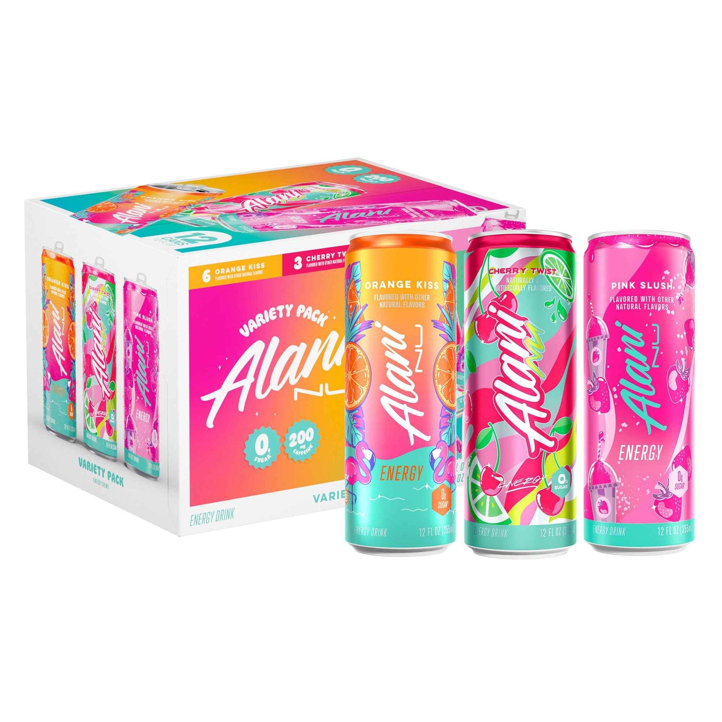 Alani Nu, Sugar Free, Low Calorie Energy Drinks, 200mg Caffeine, Biotin, B Vitamins, Zero Sugar, 10 Calories
