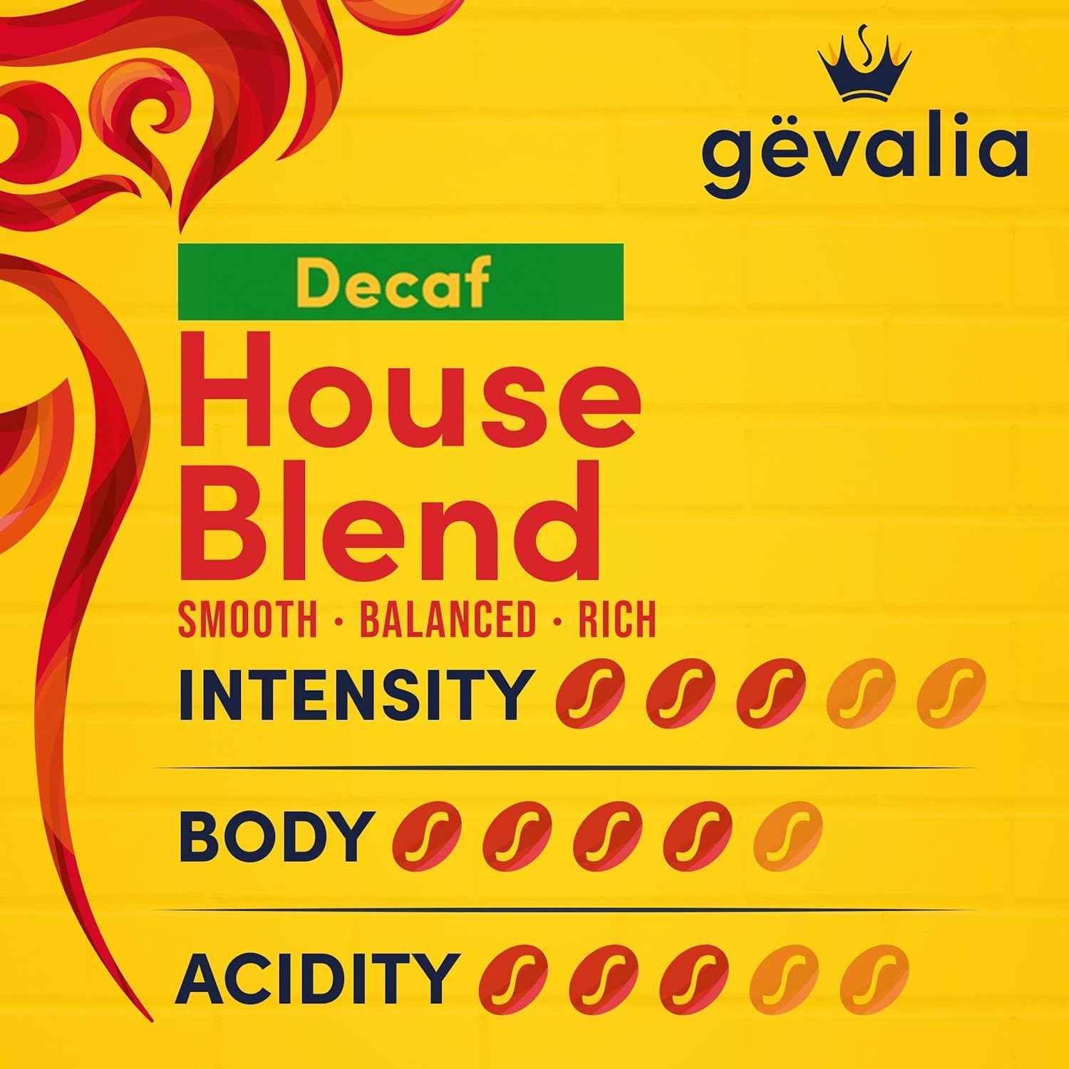 Gevalia House Blend Decaf Medium Roast Ground Coffee