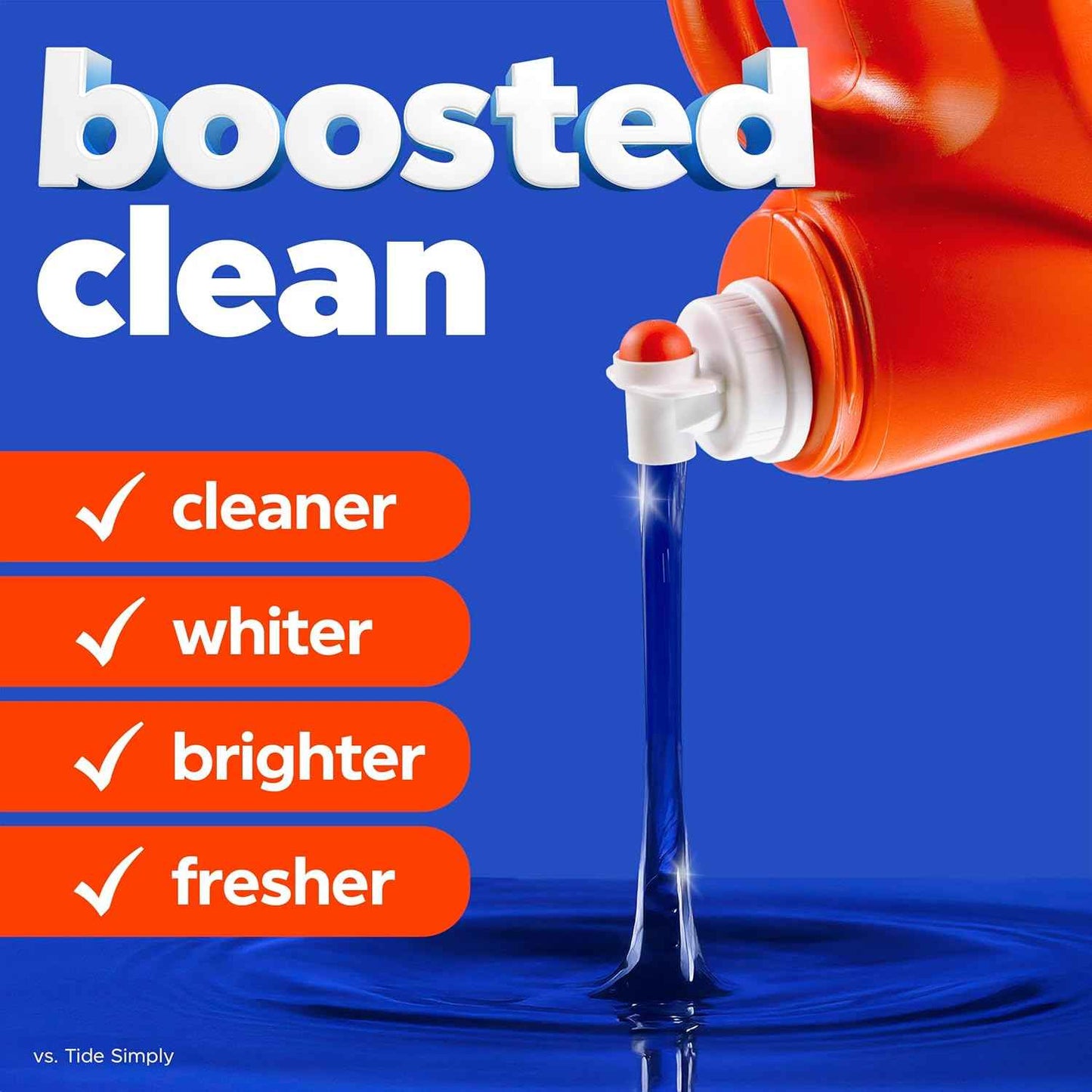 Tide Liquid Laundry Detergent, Boosted Clean Even in Cold Water with Concentrated Washing Soap