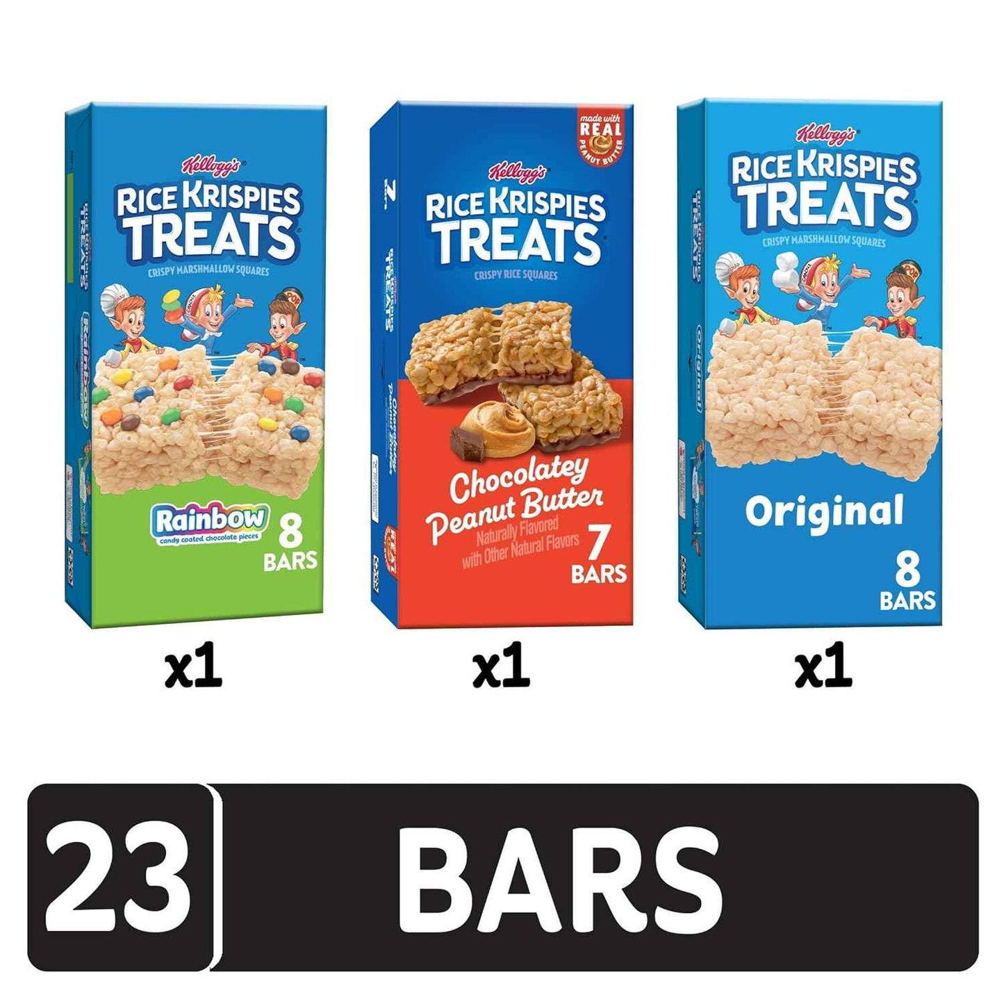 Rice Krispies Treats Crispy Marshmallow and Rice Squares, Lunch Snacks, Kids Snacks