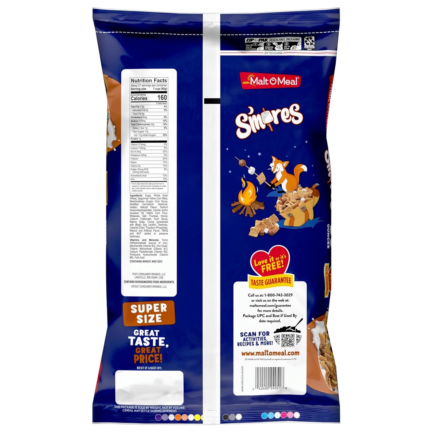 Malt-O-Meal_S'mores_Breakfast_Cereal,_Chocolatey_Puffs_and_Marshmallow_Bits,_Large_Cereal_for_Family,_30_OZ_Resealable_Bag