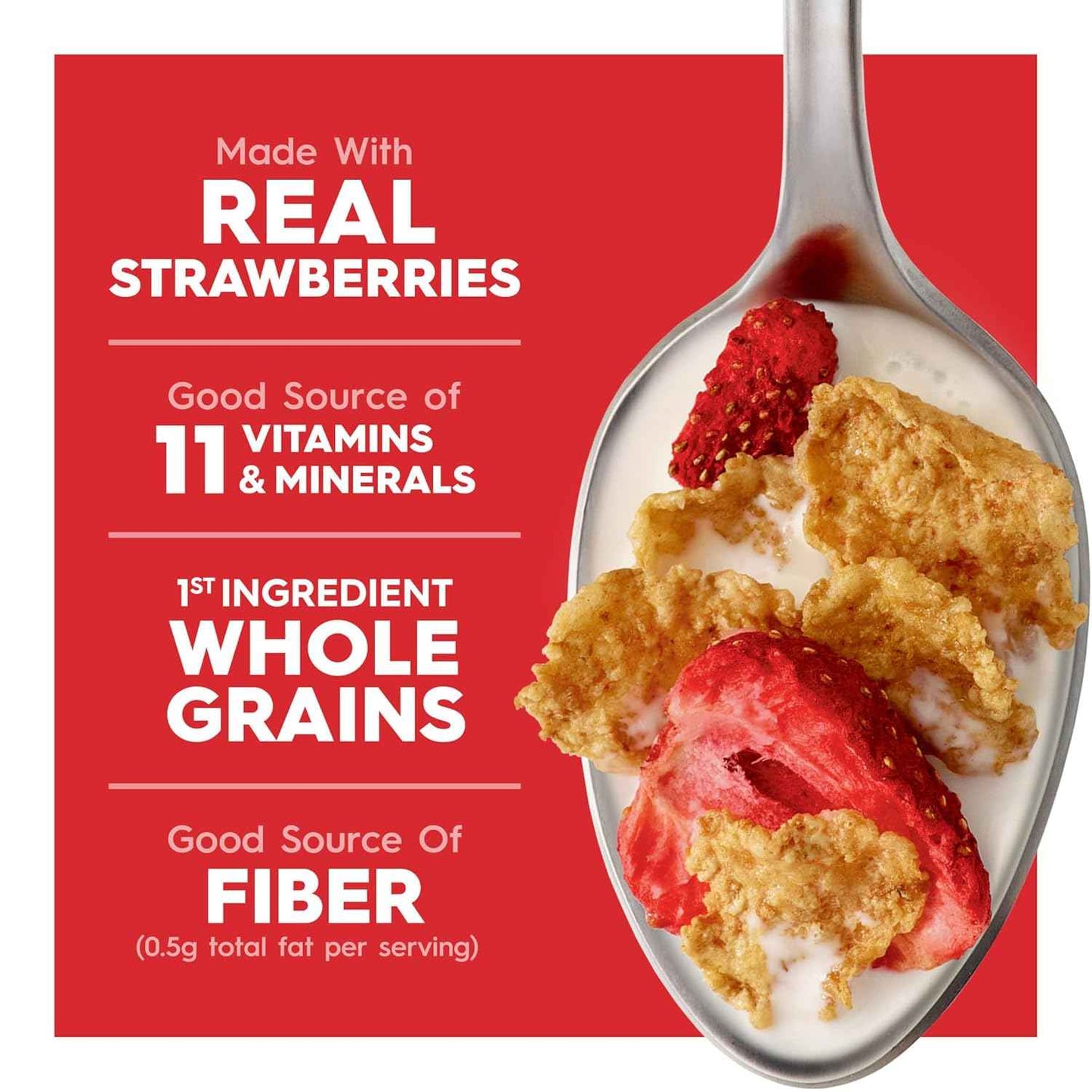 Kellogg's Special K Breakfast Cereal, Family Breakfast, Fiber Cereal, Family Size, Red Berries