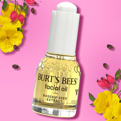 Burt's_Bees_Gua_Sha_Face_Oil_With_Rosehip_Seed_Extract,_Reduces_Appearance_of_Fine_Lines_and_Wrinkles,_Use_with_Ice_Roller_&_Facial_Tools,_Natural_Origin_Skin_Care,_0.51_fl._oz.