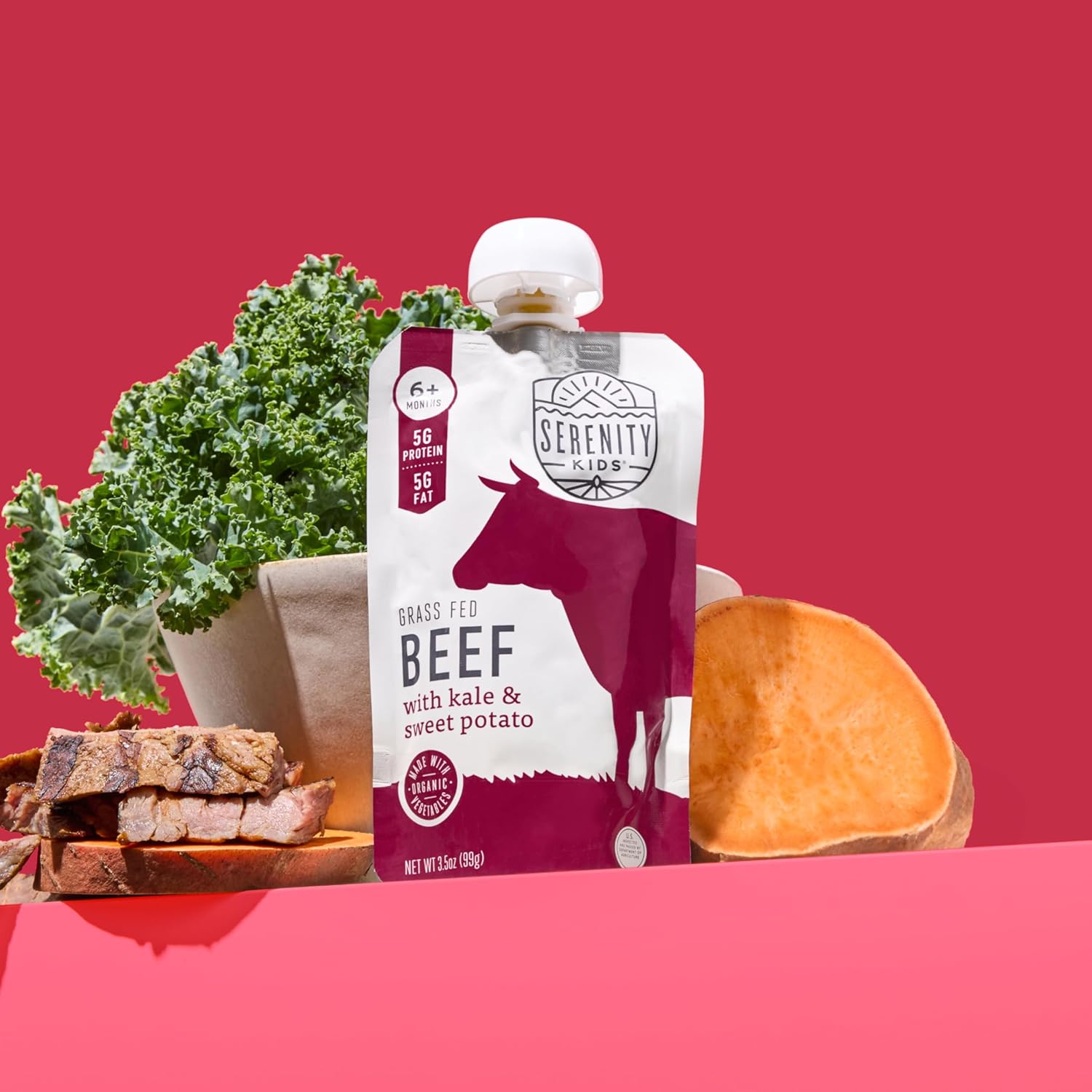 Serenity_Kids_6+_Months_Baby_Food_Pouches_Puree_Made_With_Ethically_Sourced_Meats_&_Organic_Veggies_|_3.5_Ounce_BPA-Free_Pouch_|_Grass_Fed_Beef,_Kale,_Sweet_Potato_|_1_Count