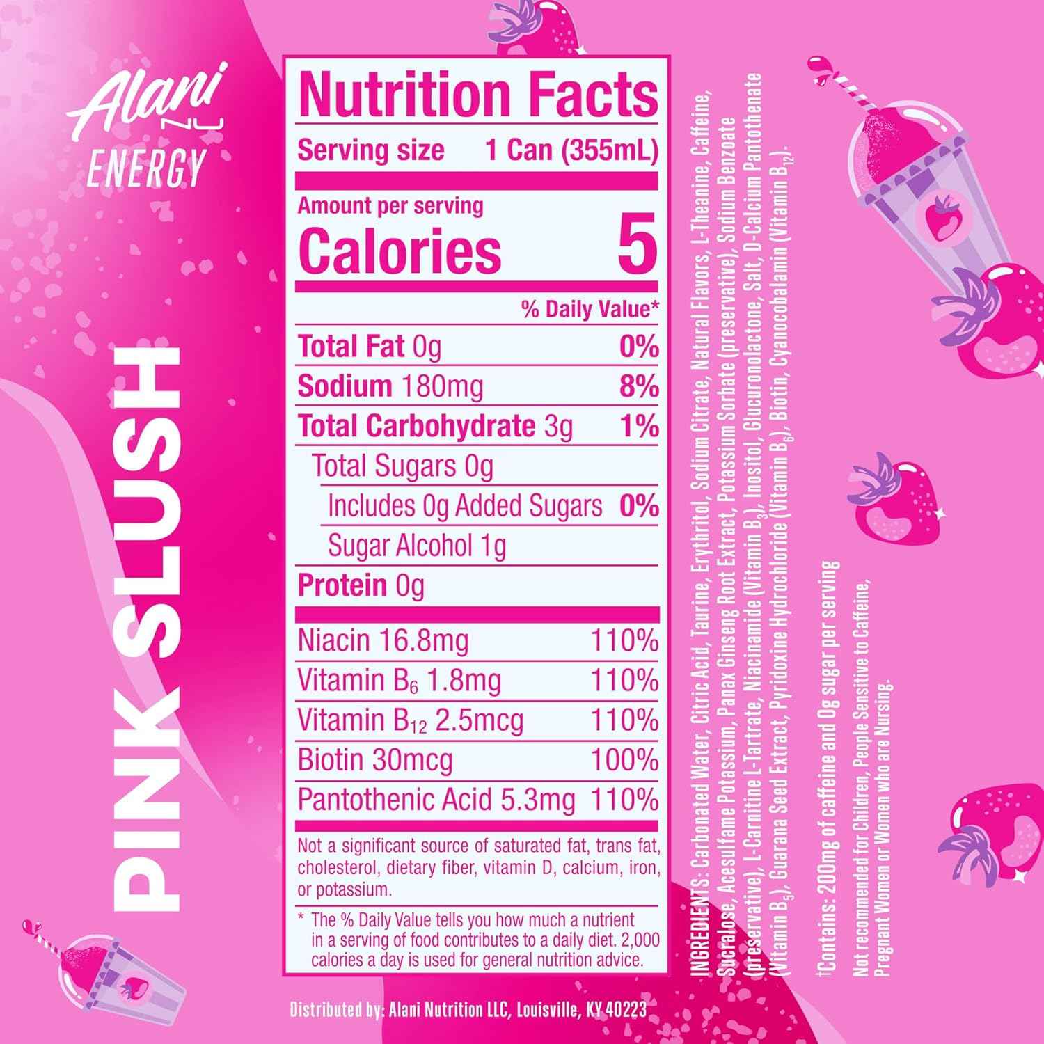 Alani Nu, Sugar Free, Low Calorie Energy Drinks, 200mg Caffeine, Biotin, B Vitamins, Zero Sugar, 10 Calories