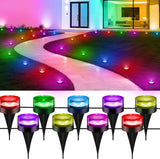 Christmas Pathway Lights, 50FT with 15 RGBIC LED Light with App Control, Waterproof Outdoor Ground Lights for Outside Roofline Decor, Pathway Decor, Walkway,Party, Holiday Xmas Decoration