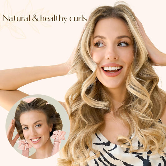 Yanibest_Heatless_Hair_Curler,_No_Heat_Hair_Curlers_to_Sleep_in,_Super_Soft_Ribbon_Wrap_for_Long_Hair,_Overnight_Heatless_Curling_Set_with_Scrunchies_and_Clip,_for_All_Hair_types(Pink)