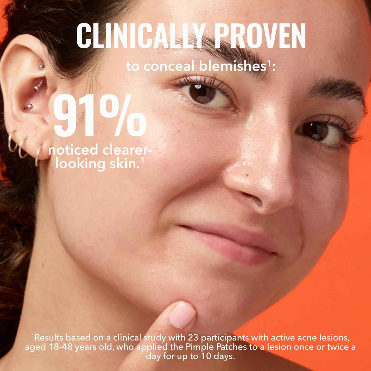 Good Molecules Pimple Patches for Face, Ultra-Thin Hydrocolloid Acne & Zit Patches, Invisible Under Makeup, Clinically Tested Acne Spot Treatment