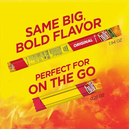 Slim Jim Smoked Meat Sticks, Original Flavor, 6g Protein Per Serving, Snack Size, Father's Day Snack Gift for Dad