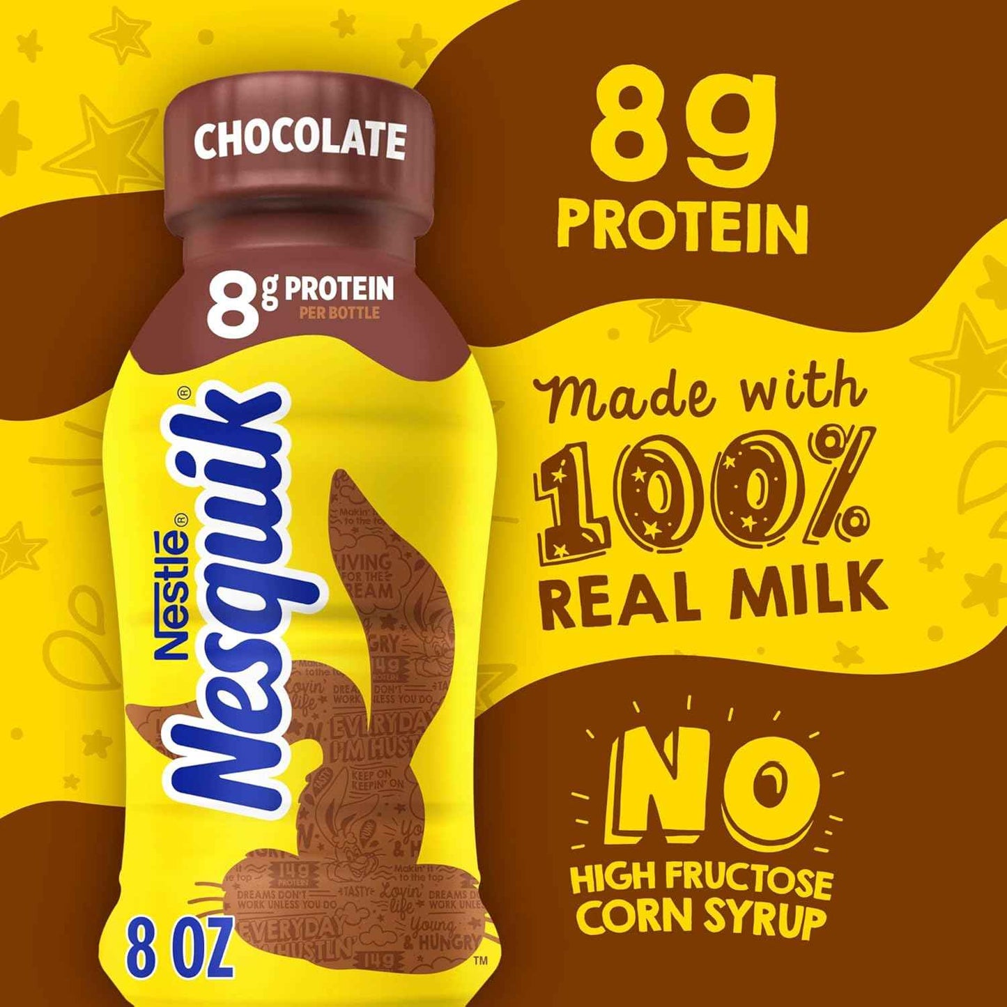 Nesquik Chocolate Lowfat Milk Ready to Drink 12 Pack of 8 fl oz (Packaging May Vary)