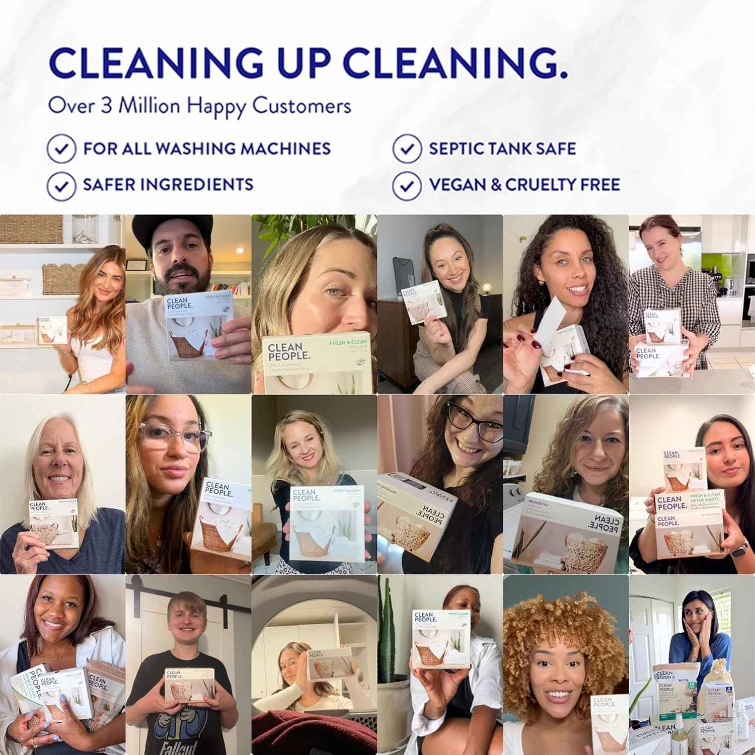 The Clean People Dishwasher Pods - Cuts Grease & Rinses Sparkling Clean - Residue-Free - Phosphate Free Dishwashing Pods