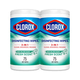 Clorox Fresh Scent Bleach Free Disinfecting Cleaning Wipes, 75 Count
