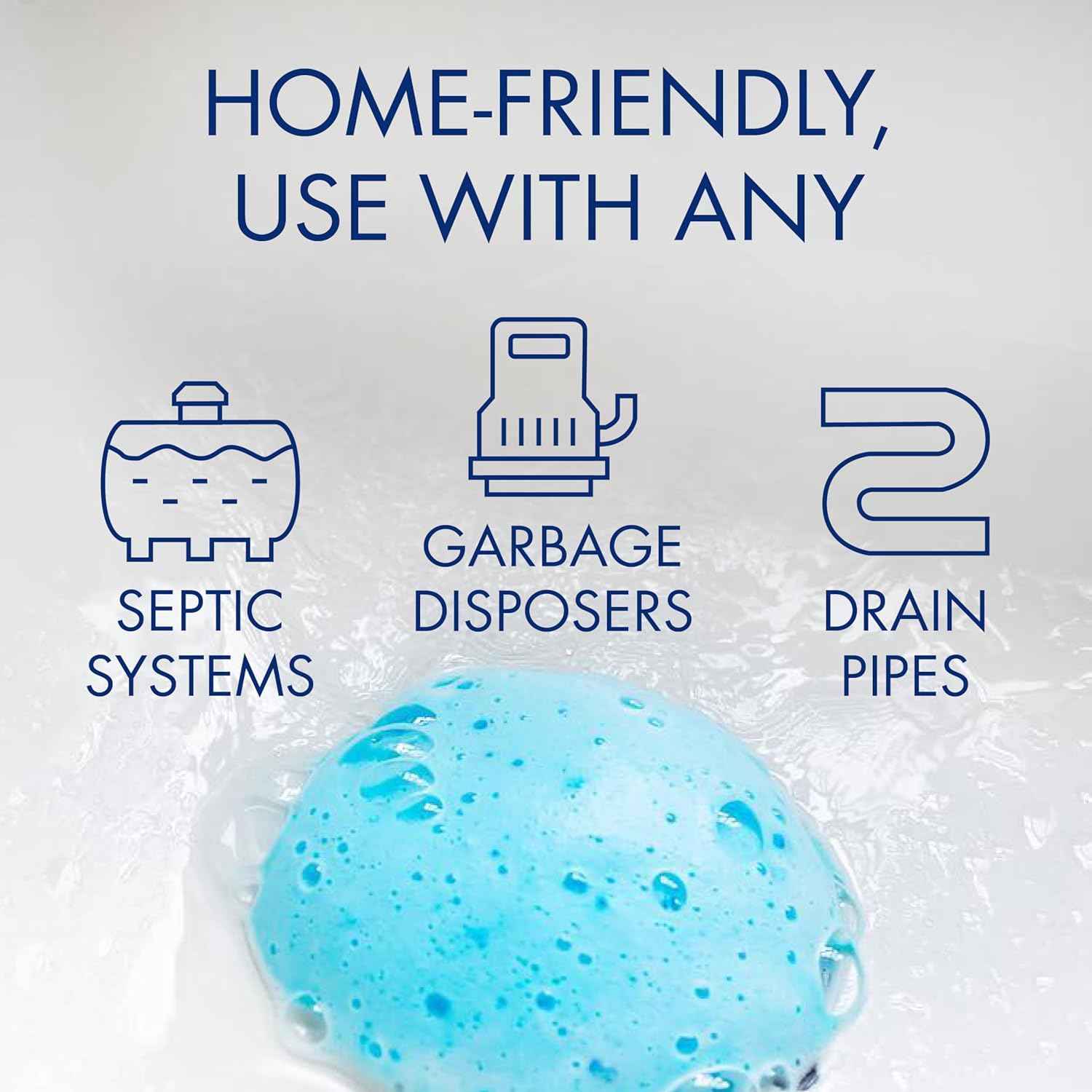 Glisten Garbage Disposer Cleaner and Freshener with Foaming Action, Helps Remove Buildup in Drains, Lemon Scent, Made in the USA, 16 Packets