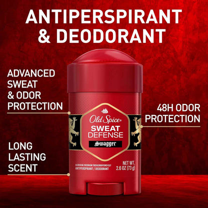 Old Spice Sweat Defense Antiperspirant & Deodorant for Men, 24/7 Ultimate Sweat Protection, Long Lasting Scent, Soft Solid