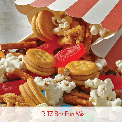 RITZ Bits Cheese Sandwich Crackers, Bulk Lunch Snacks, 40 Snack Packs (4 Boxes)