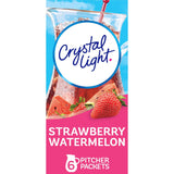 Crystal Light Sugar-Free Strawberry Watermelon Low Calories Powdered Drink Mix 6 Count Pitcher Packets