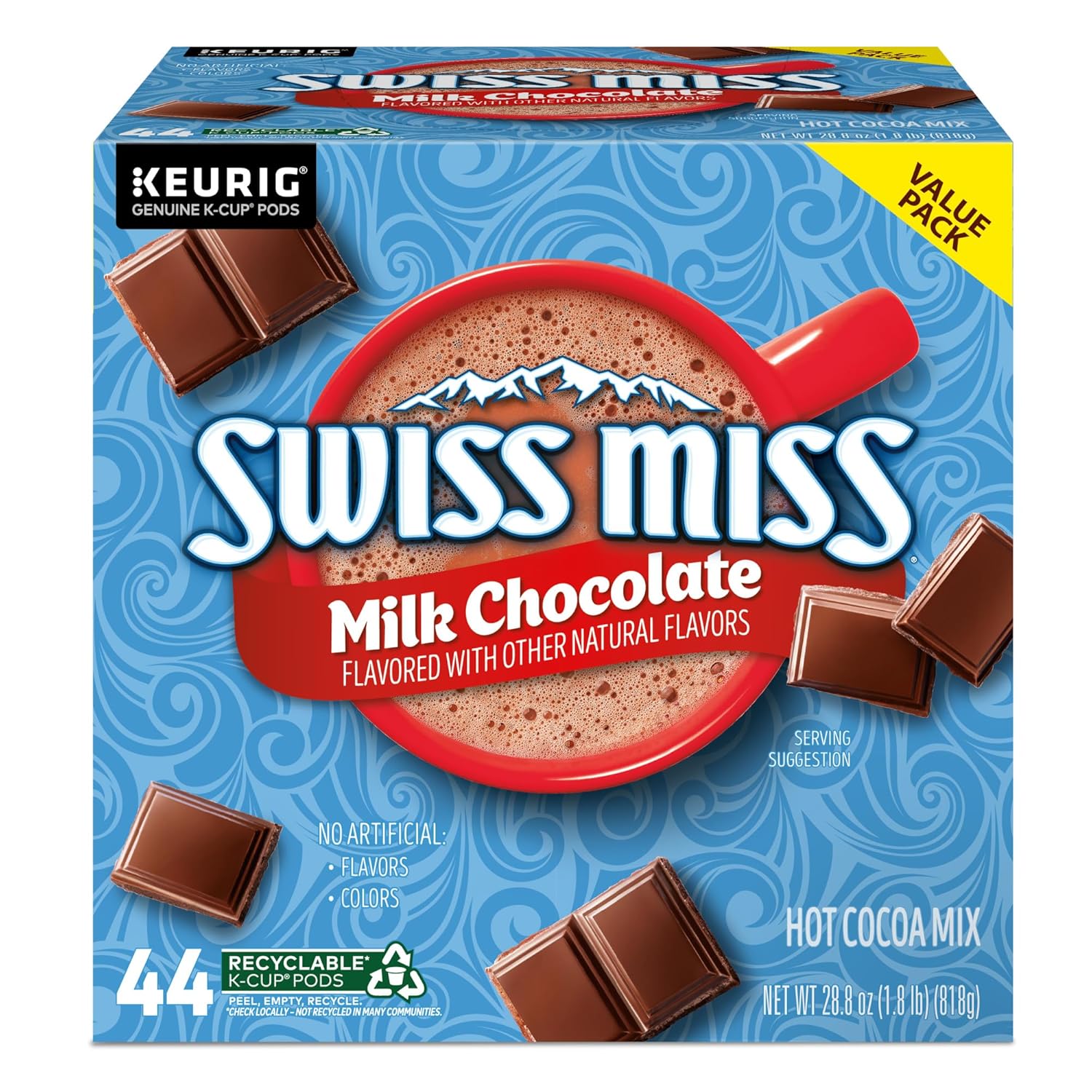 Swiss_Miss_Milk_Chocolate_Hot_Cocoa,_Single-Serve_Keurig_K-Cup_Pods,_Hot_Chocolate,_44_Count