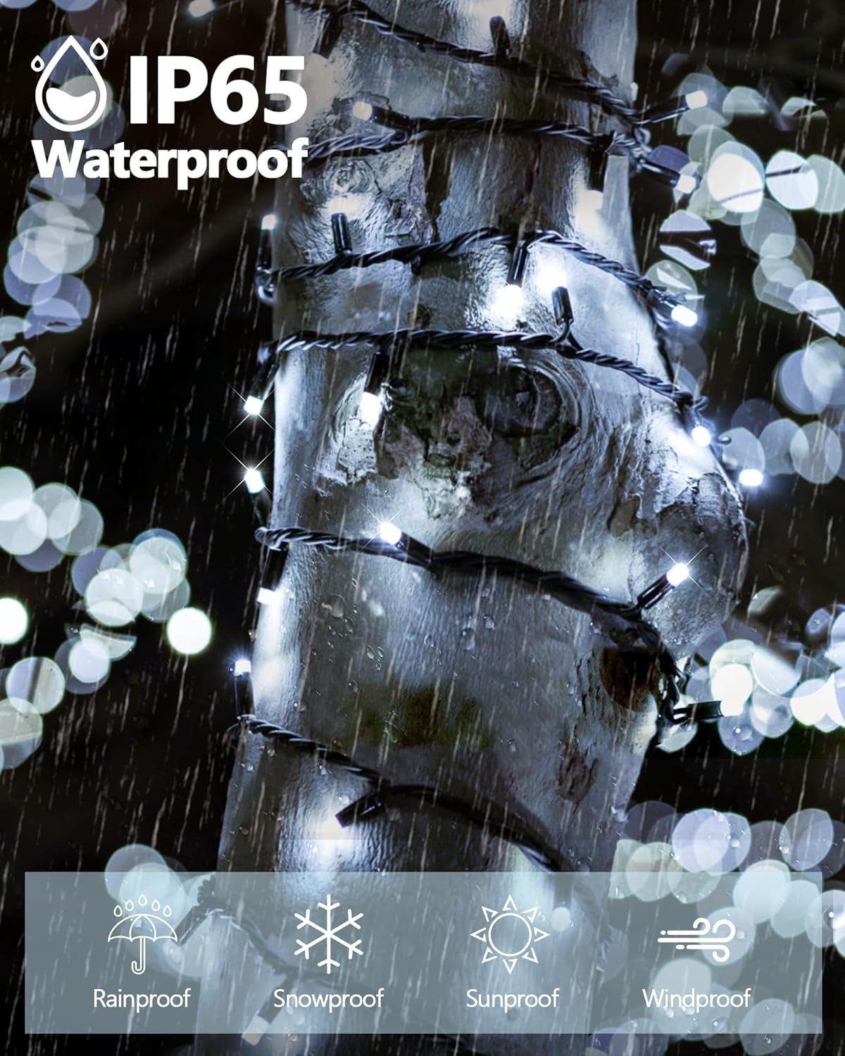 2_Pack_Solar_Christmas_Lights_Outdoor,_400_LED_144FT_Extra-Long_Solar_String_Lights_Waterproof_with_Green_Wire_8_Lighting_Modes,_Twinkle_Light_for_Xmas_Tree_Fence_Porch_Garden_Party_Decor,_Cool_White