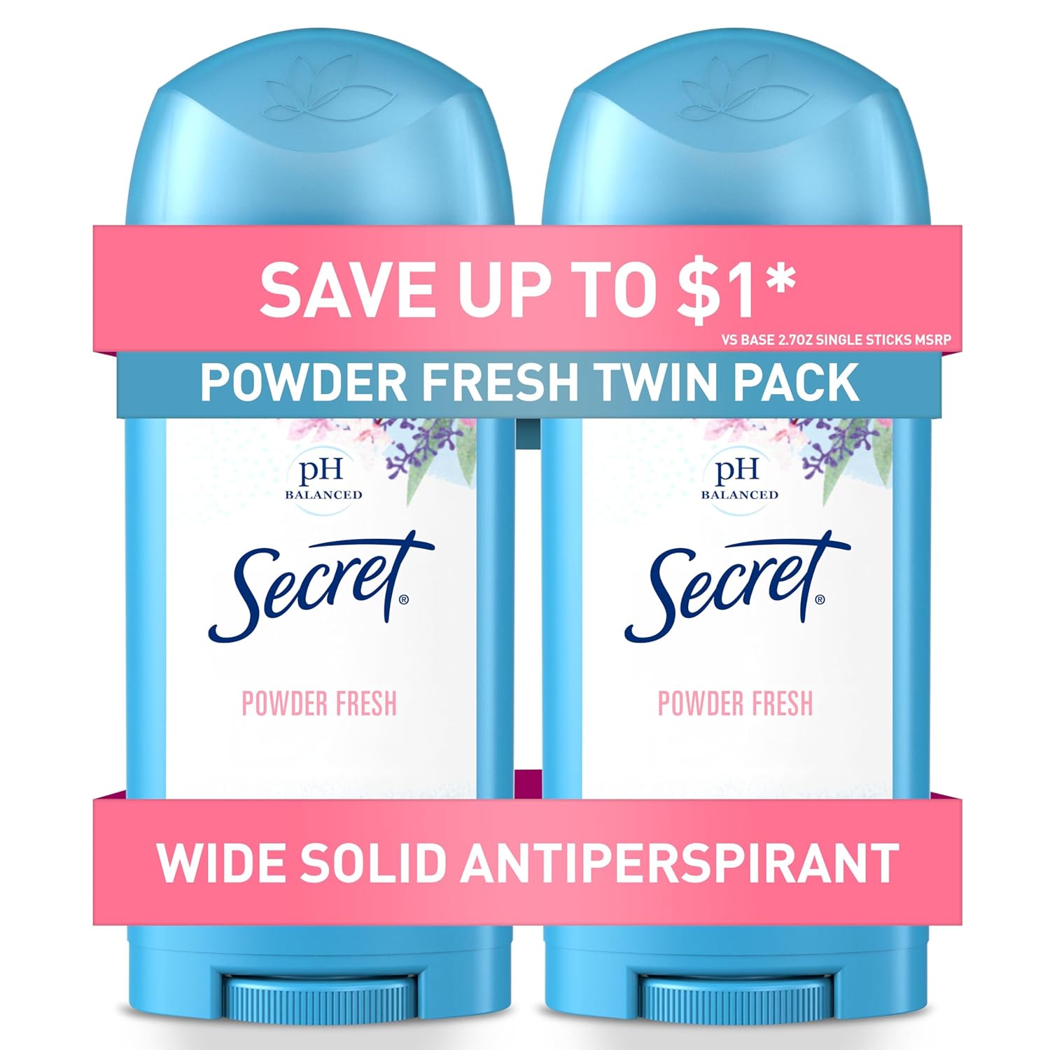 Secret_Antiperspirant_and_Deodorant_for_Women,_24hr_Sweat_&_Odor_Protection,_PH_Balanced_Protection,_Gentle_on_Skin,_Wide_Solid,_Powder_Fresh_Scent,_2.7_oz_(Pack_of_2)