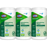 CloroxPro Clorox EcoClean Disinfecting Wipes, Multipurpose 100% Plant Based Cleaning Cloths, Antibacterial Disinfectant, Safe for Multi Surface Use
