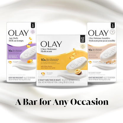 Olay_Beauty_Bar,_Ultra_Moisture,10x_More_Moisturizers,_Nourishing_Conditioners,_Smooth_&_Gentle_on_Skin,_Vitamin_B3_Complex,_For_All_Skin_Types,_Shea_Butter_Scent,_3.17_oz,_(Pack_of_12)