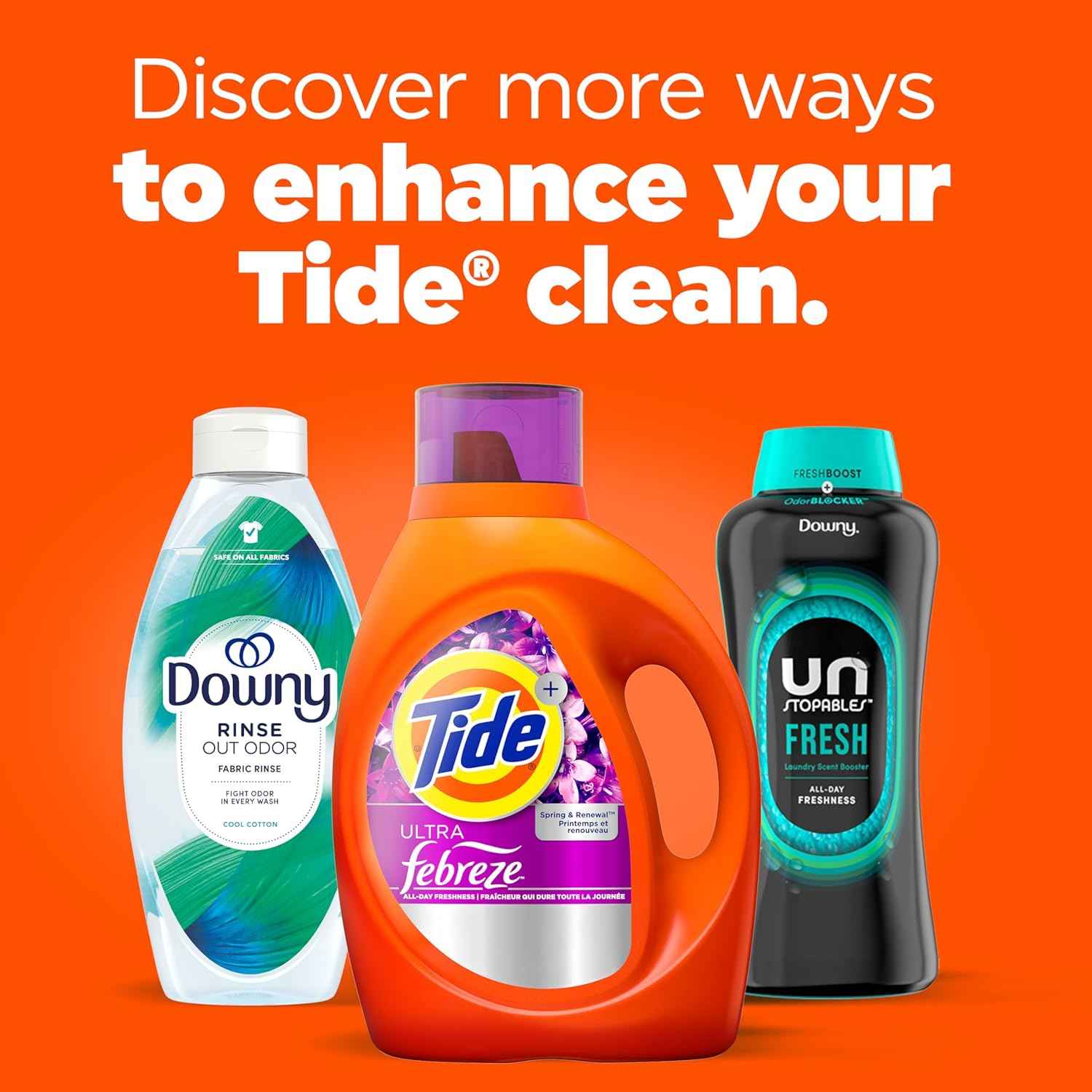 Tide Ultra Febreze Liquid Laundry Detergent, Spring and Renewal scent, Laundry Detergent Liquid with All-Day Freshness