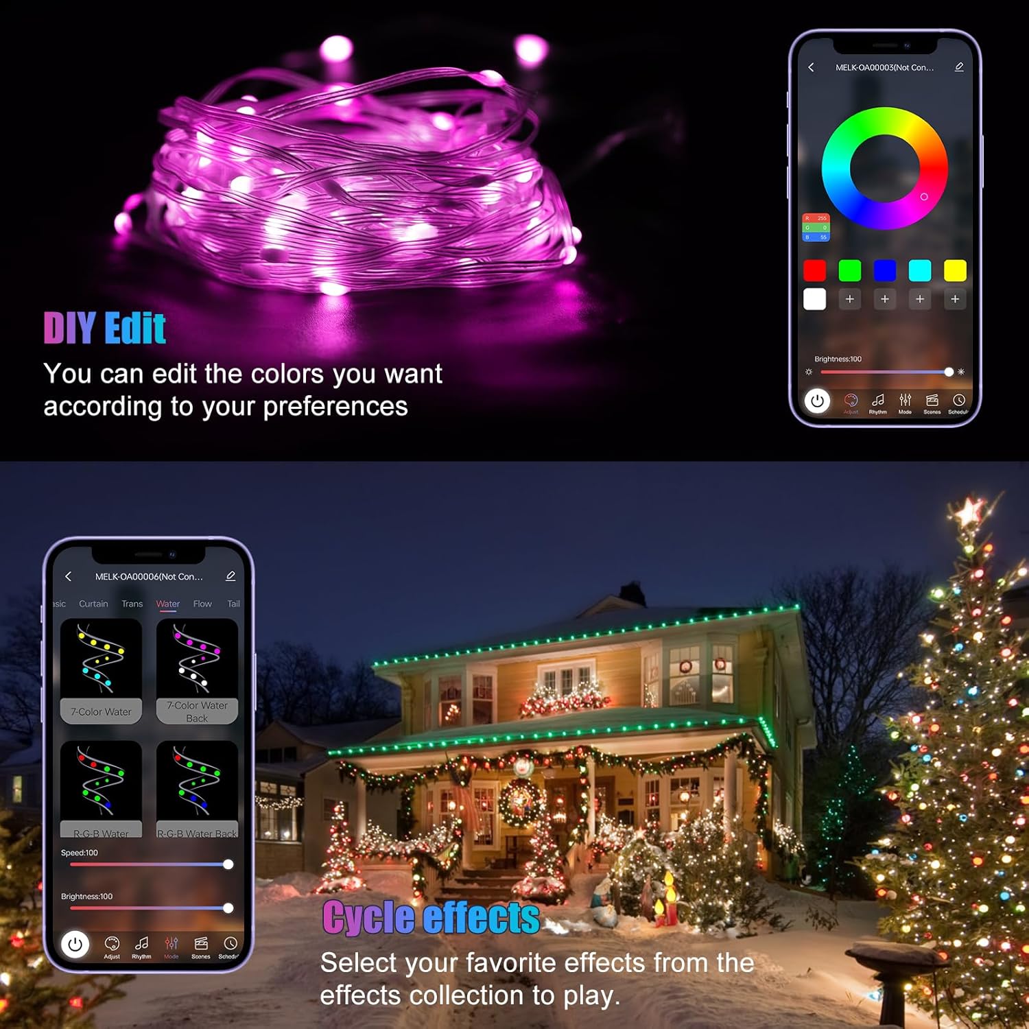 RGB_Smart_IC_String_Lights_Indoor_16FT/5M_[APP_&_Remote_Control],_50_LEDs_Multicolor_Fairy_Lights,_USB_Powered_&_IP65_Waterproof,_Music/Voice_Sync,_Fairy_String_Lights_for_Christmas,_Party