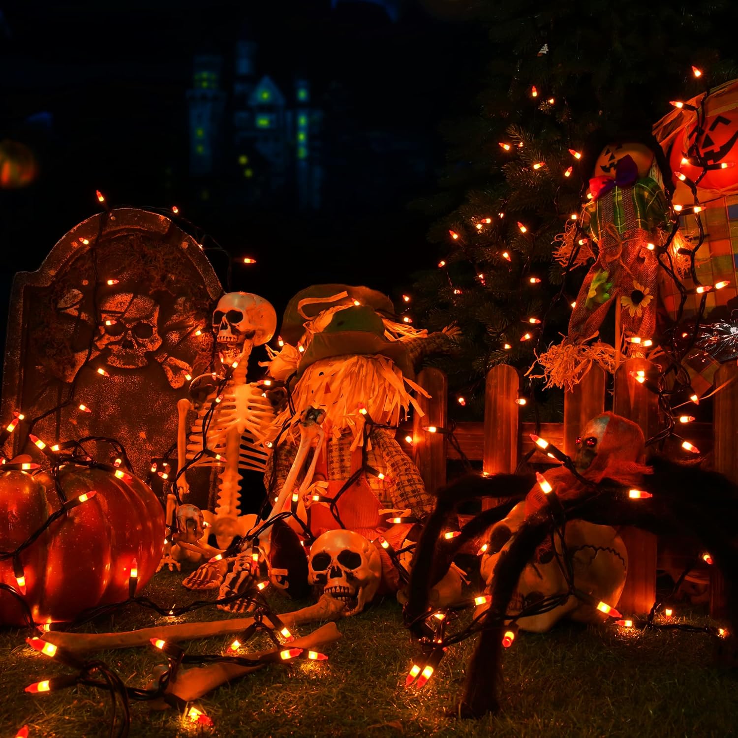 Brizled_Candy_Corn_Halloween_Lights,_100_Count_Orange_&_Yellow_UL_Certified_Incandescent_Mini_String_Lights,_Black_Wire,_Indoor_&_Outdoor_Lighting_Decoration