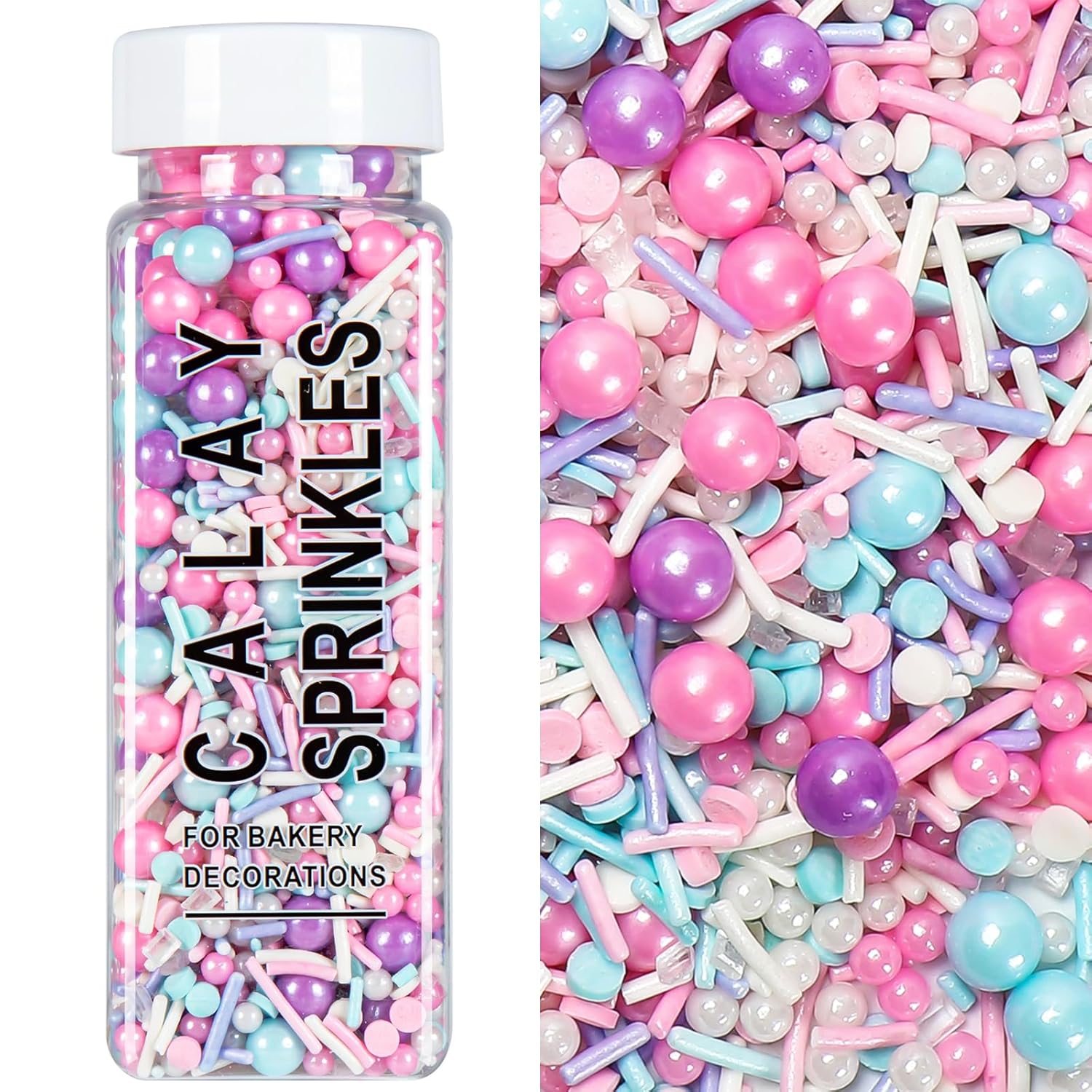 Sprinkles_for_Cake_Decorating,_5.3Oz_Pink_Purple_Blue_and_White_Pearl_Confetti_Jimmies_Sprinkles_Mix_Pastel_Sprinkles_for_Cake_Ice_Cream_Cupcakes_Baking_Topping