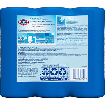 Clorox 30112 Disinfecting Wipe, Fresh/Lemon Fresh Scent (525 Count)