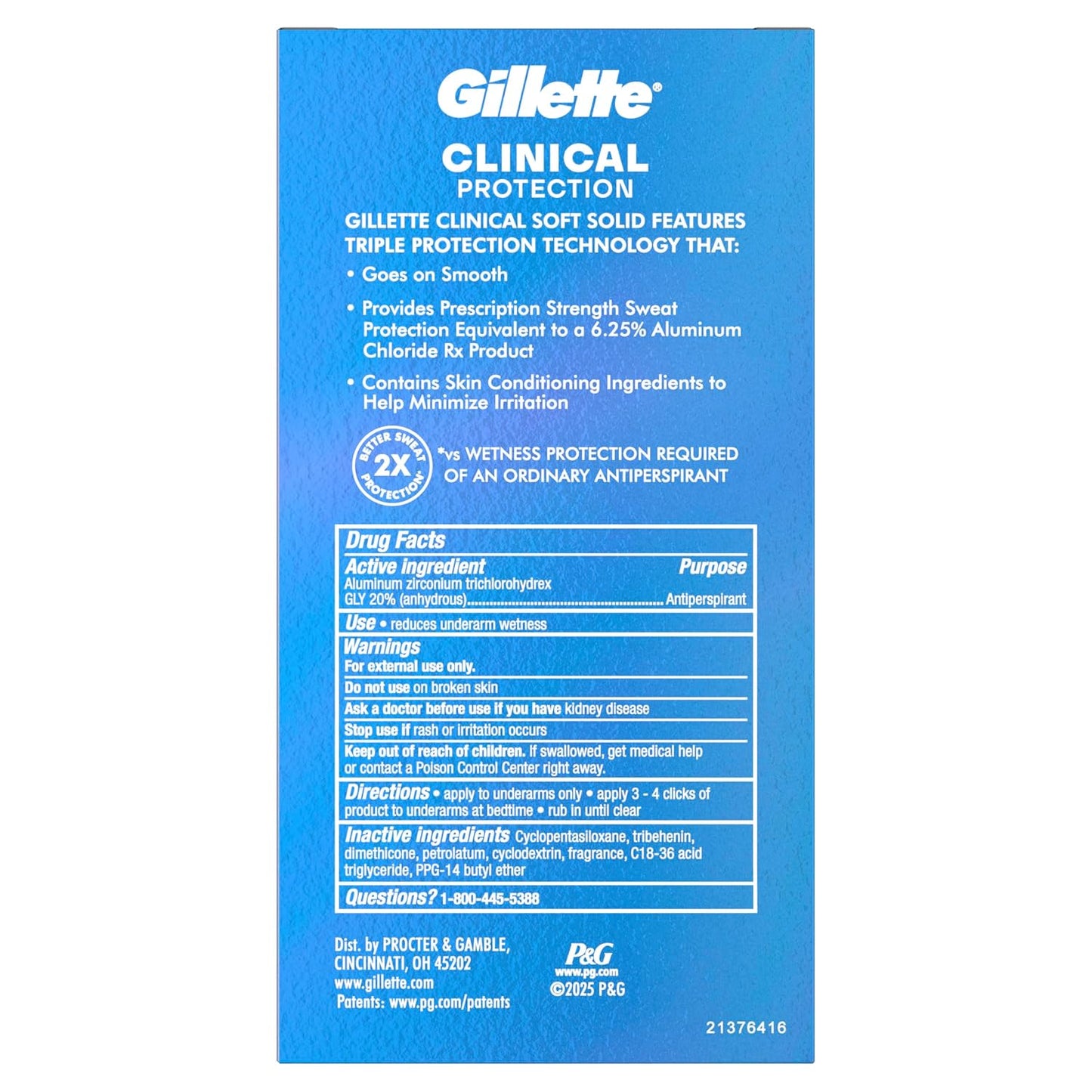 Gillette_Clinical_Antiperspirant_and_Deodorant_for_Men,_100HR_Sweat_&_Odor_Protection,_Long_Lasting_Freshness,_Anti-White_Mark_Technology,_Soft_Solid,_Arctic_Ice_Scent,_2.6_oz