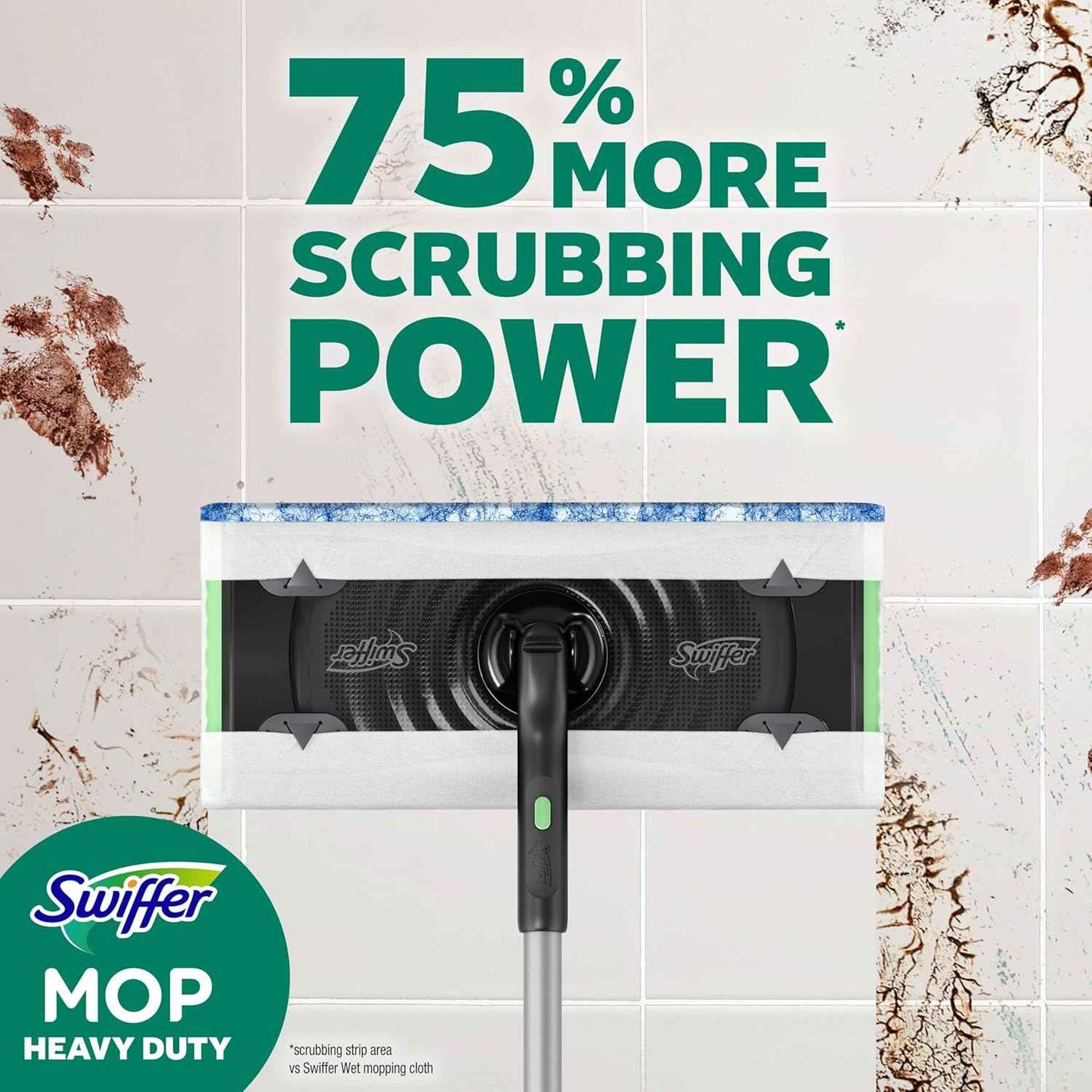 Swiffer Heavy Duty Mop Wet Multi-Surface Cloth Refills for Floor Mopping and Cleaning, Pet with Febreze Odor Defense, 20 count