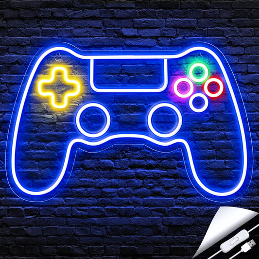 Kavaas_Gamer_Neon_Sign,_Game_Controller_LED_Sign_for_Gaming_Room_Decor_-_Game_Neon_Sign_for_Teen_Boy_Room_Decor_-_Best_Gamer_Gifts_for_Boys,_Kids