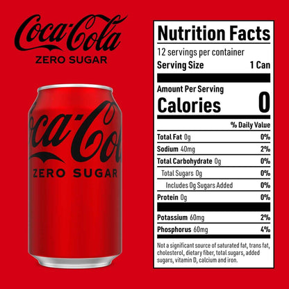 Coca-Cola Zero, 12 fl oz, 12 Pack