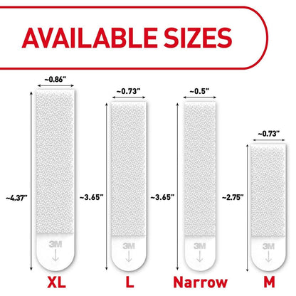 Command Picture Hanging Strips, Damage-Free Hangers for Picture Frames, No Tools Required, Great for Home Room Wall Decor, White Adhesive