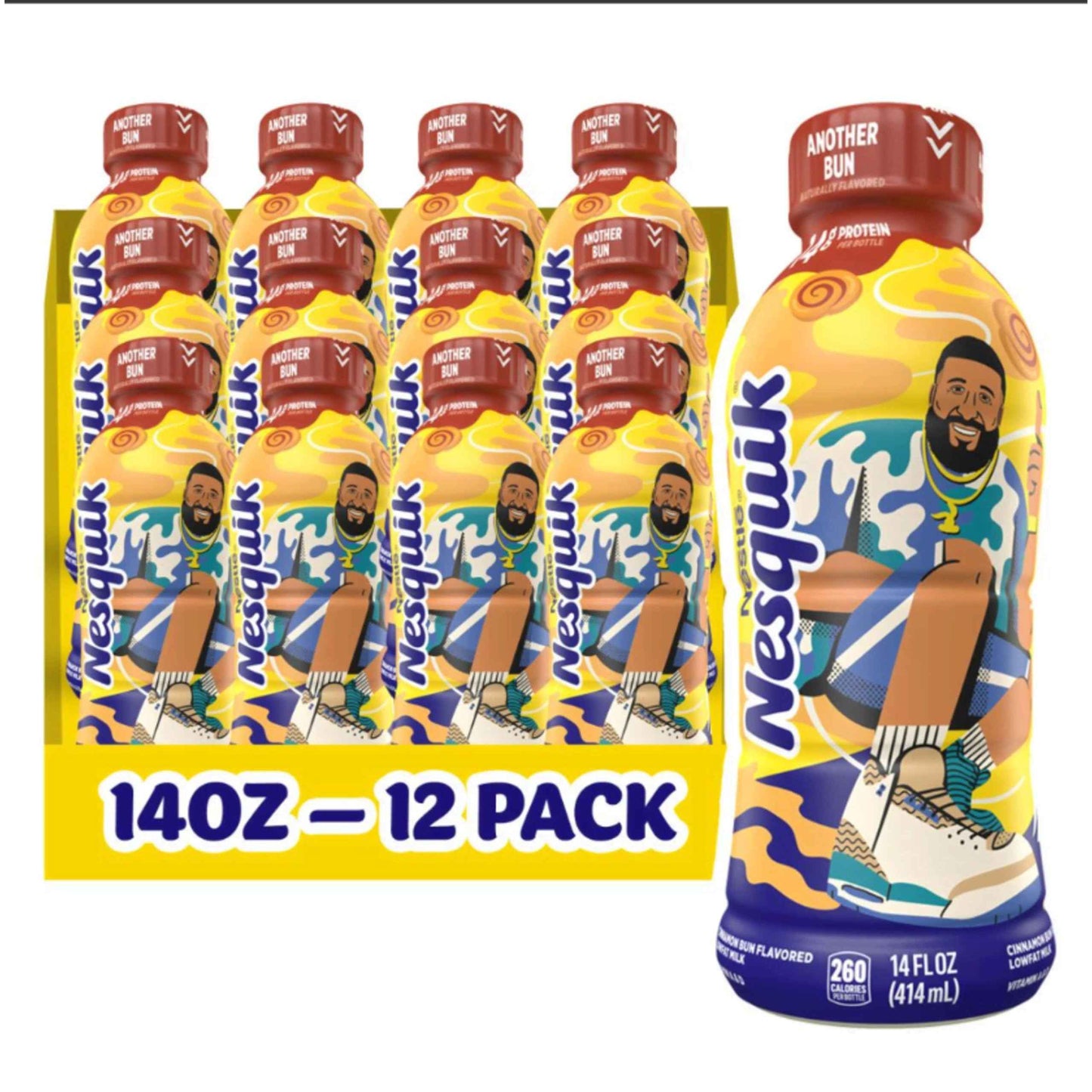 Nesquik Chocolate Lowfat Milk Ready to Drink 12 Pack of 8 fl oz (Packaging May Vary)