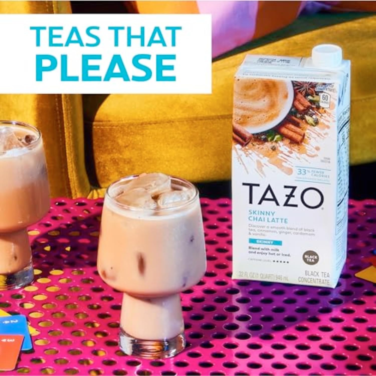 TAZO_Skinny_Chai_Latte_Concentrate,_Hot_or_Iced_Black_Tea,_Easy-to-Serve,_Everyday_Low_Calorie_Lattes_and_Mocktails,_32_oz_Carton_(Pack_of_2)