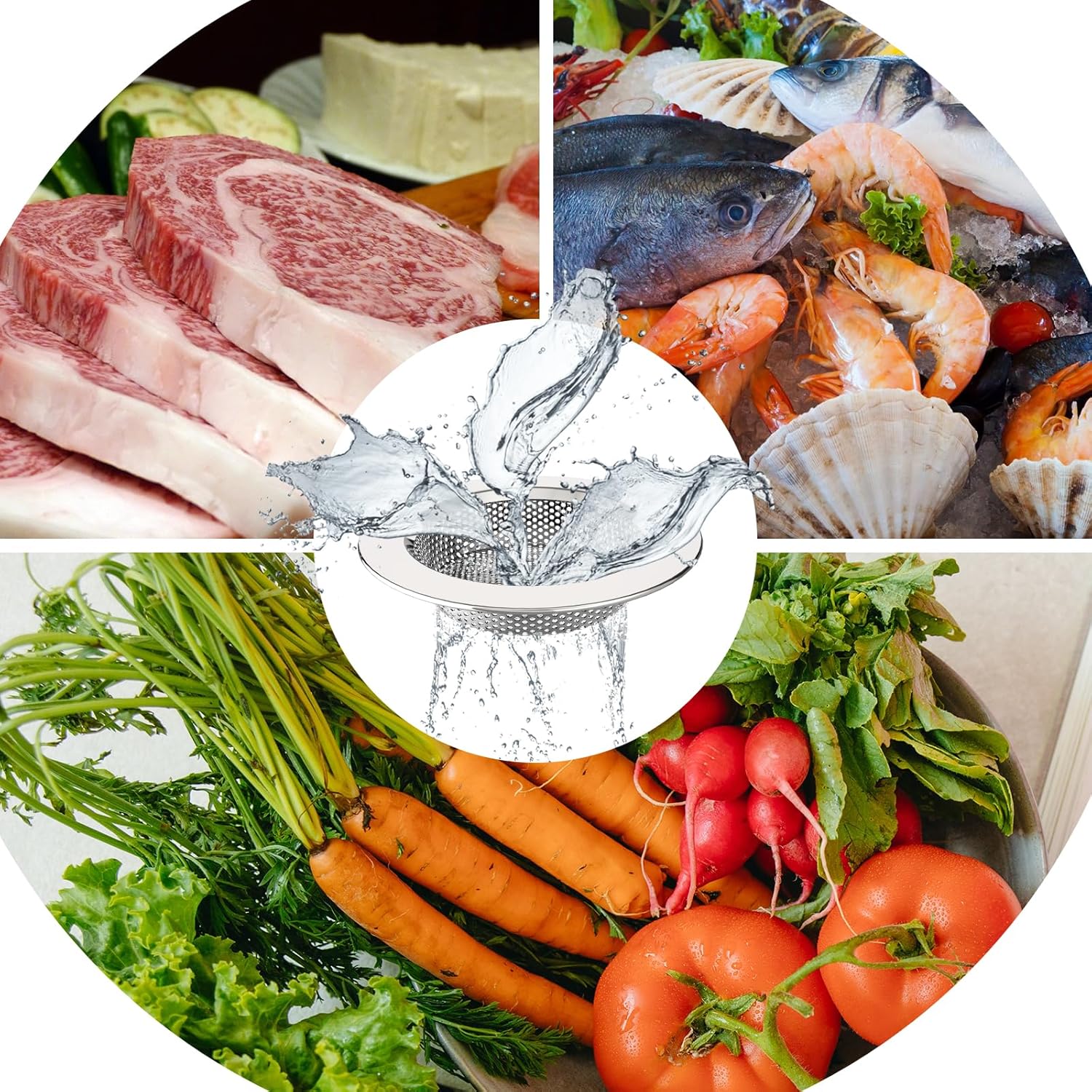 MR.SIGA_Kitchen_Sink_Strainer,_Stainless_Steel_Sink_Drain_Strainer,_Dishwasher_Safe,_Outer_Diameter_4.4_inch/11.2cm,_Inner_Diameter_3_inch/7.6cm,_Pack_of_3