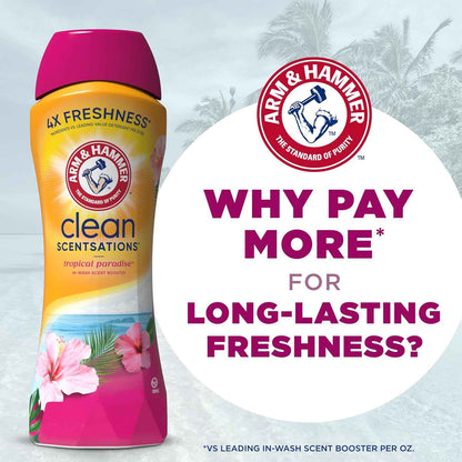 ARM & HAMMER Clean Scentsations In-Wash Scent Booster, Laundry Scent Booster Tropical Paradise scent