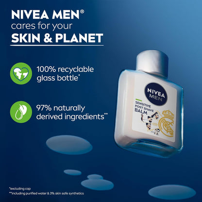 NIVEA_MEN_Real_Madrid_Limited_Edition_Design_Sensitive_Post_Shave_Balm,_with_VitaminPro_Complex,_Alcohol_Free_After_Shave_Balm_for_Men,_3.3_Fl_Oz_Bottle,_Pack_of_3