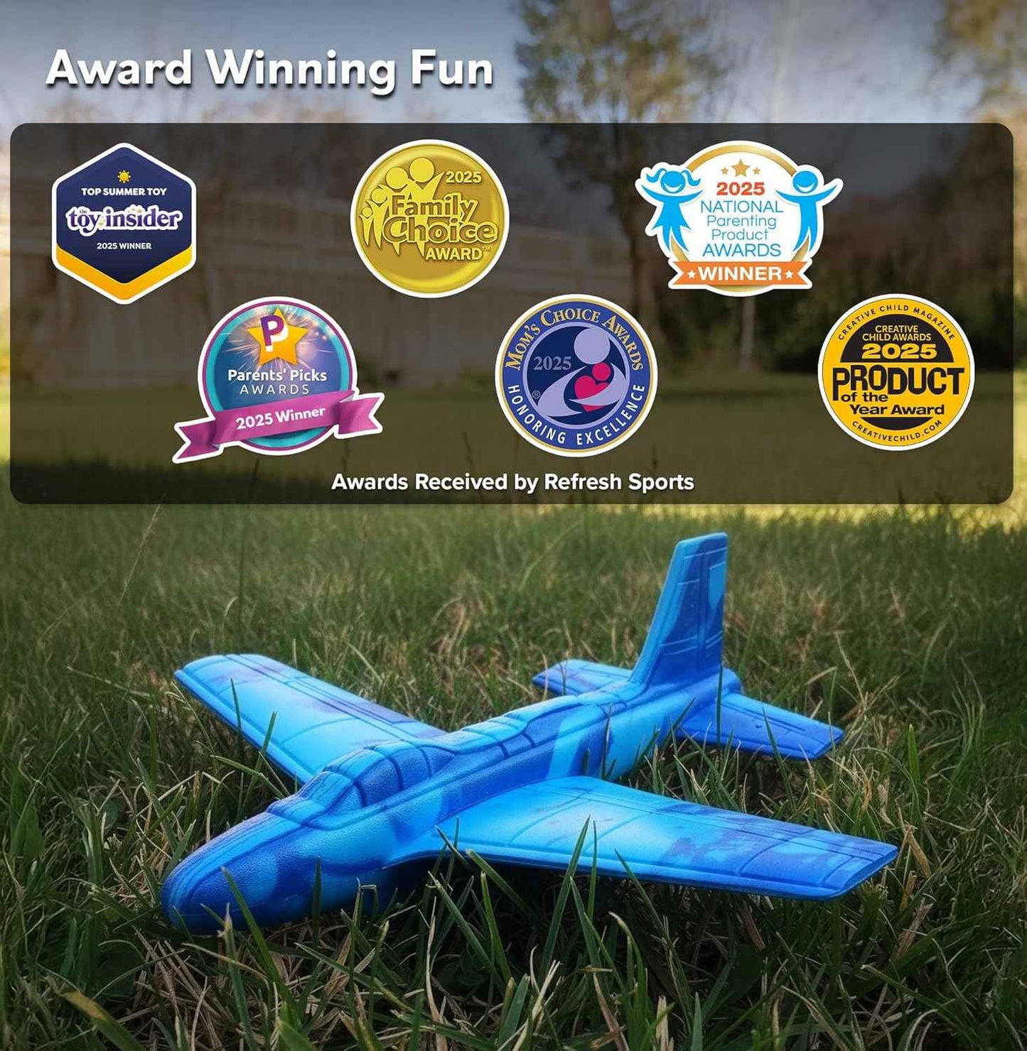 Airplane Toy Foam Airplanes for Kids - Best Easter Stuffers for Boys & Girls - Easy Throwing Air Planes - Gift Idea Toy Games - Styrofoam Plane Glider - Great Gifts for Ages 4 5 6 7 8 9+ Year Old