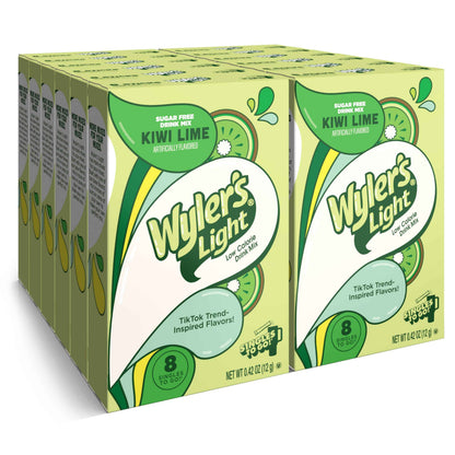 Wyler's Light Singles To Go Powder Packets, Water Drink Mix, 96 Servings, 8 Count x Pack of 12