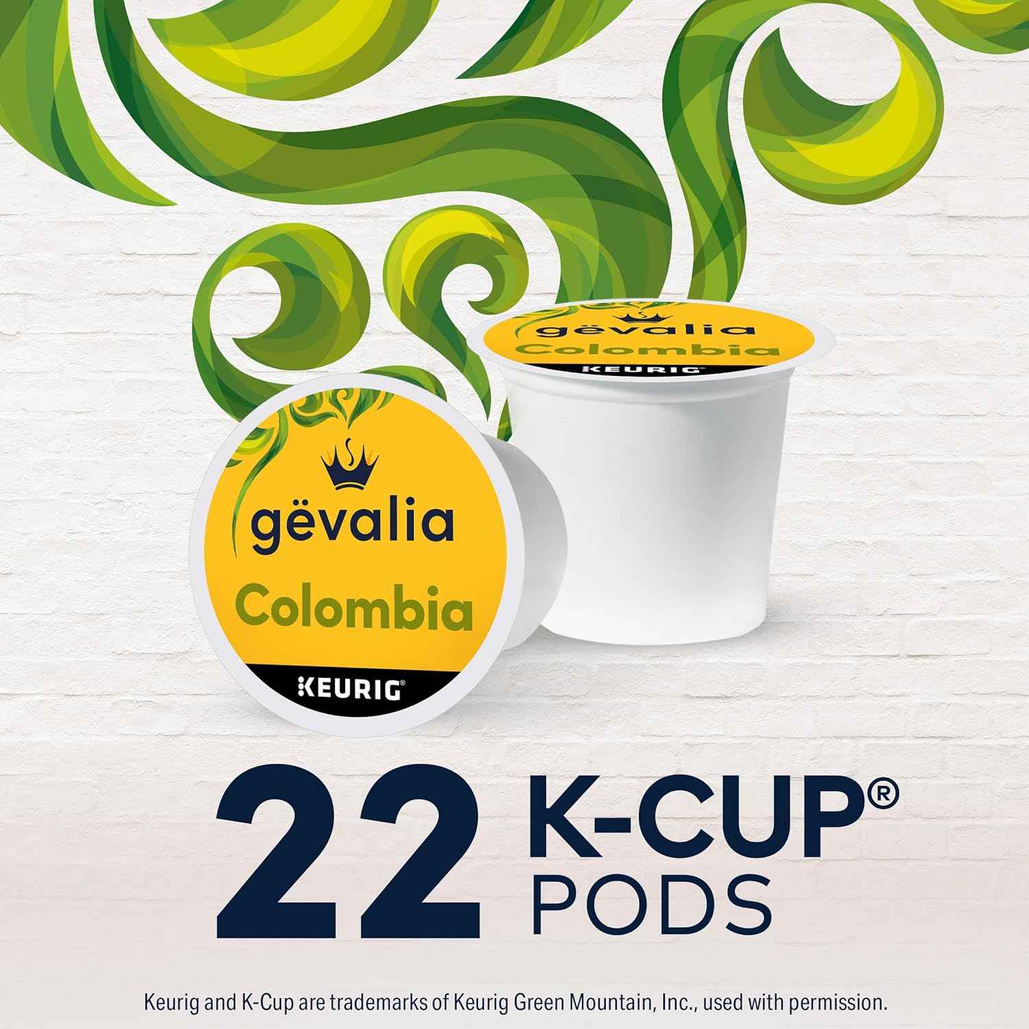 Gevalia Colombia Medium Roast K-Cup Coffee Pods, 22 ct Box