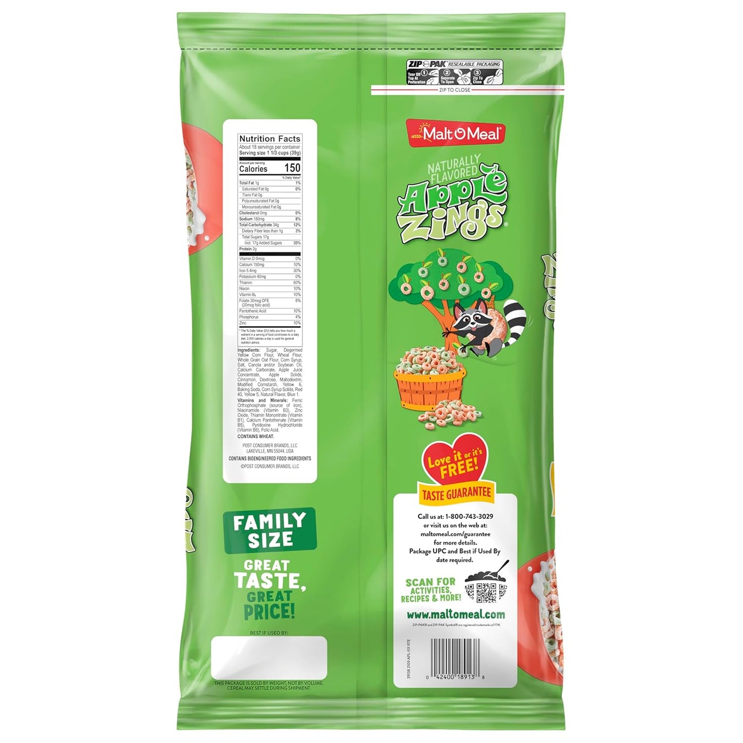Malt-O-Meal_Apple_Zings_Breakfast_Cereal,_Apple_and_Cinnamon_Cereal_Rings,_Large_Cereal_for_Family,_24.4_OZ_Bag