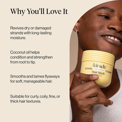 Kitsch_Deep_Conditioning_Hair_Mask_–_Moisturizing_Hair_Mask_for_Damaged_Hair_with_Coconut_Oil_–_Hydrating,_Strengthening_&_Frizz-Reducing_Hair_Care_Treatment_for_Curly,_Coily_&_All_Hair_Types_-_10_oz