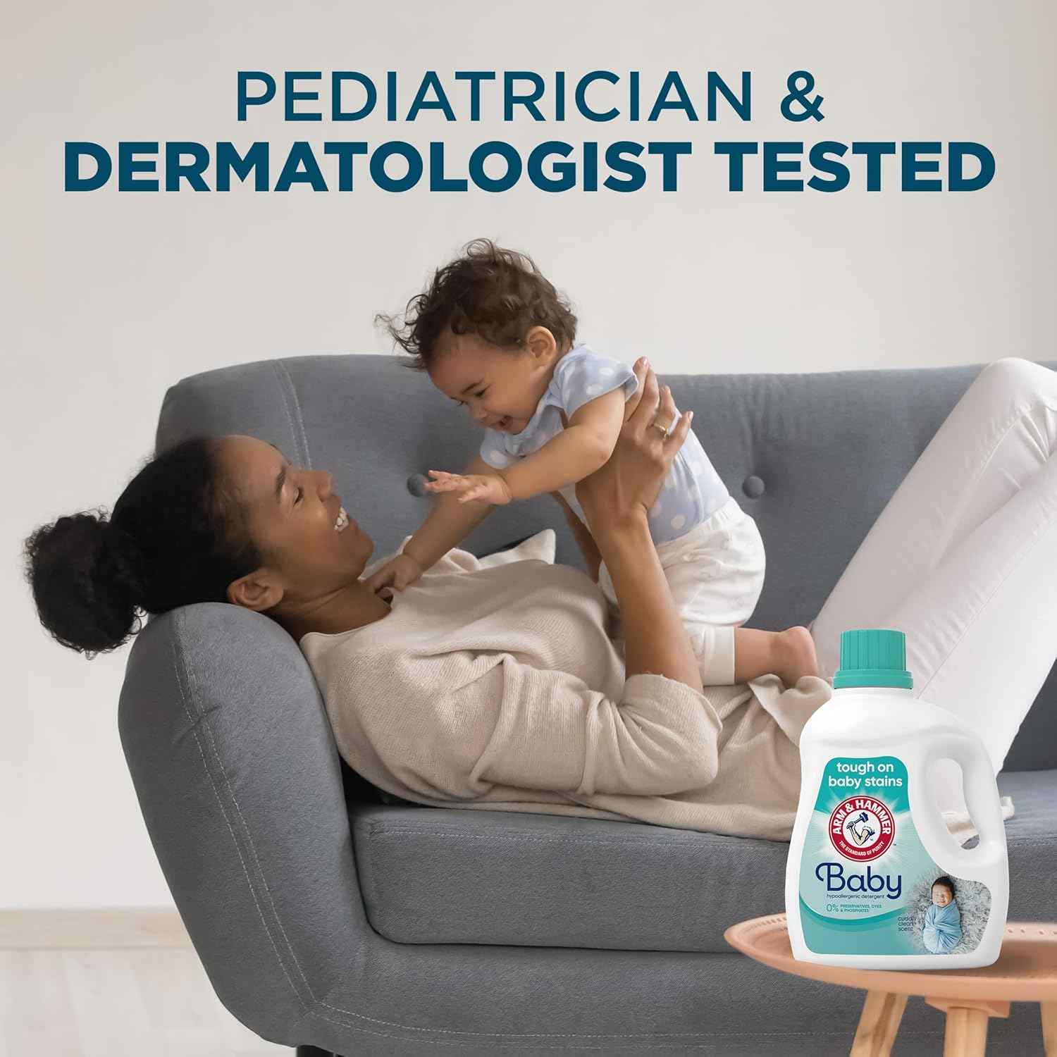 ARM & HAMMER Baby, 77 Loads Hypoallergenic Liquid Laundry Detergent, 100.5 fl oz