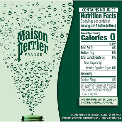 Maison Perrier Sparkling Water, 16.9 FL OZ Plastic Water Bottle