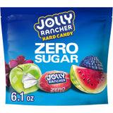 JOLLY RANCHER Zero Sugar Assorted Fruit Flavored Hard Candy Bag, 6.1 oz Snack Bonbon